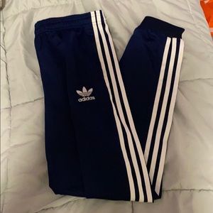 dark navy blue adidas joggers